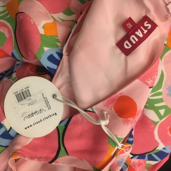 Staud Abstract Peach Jumpsuit - Picture 7 of 8